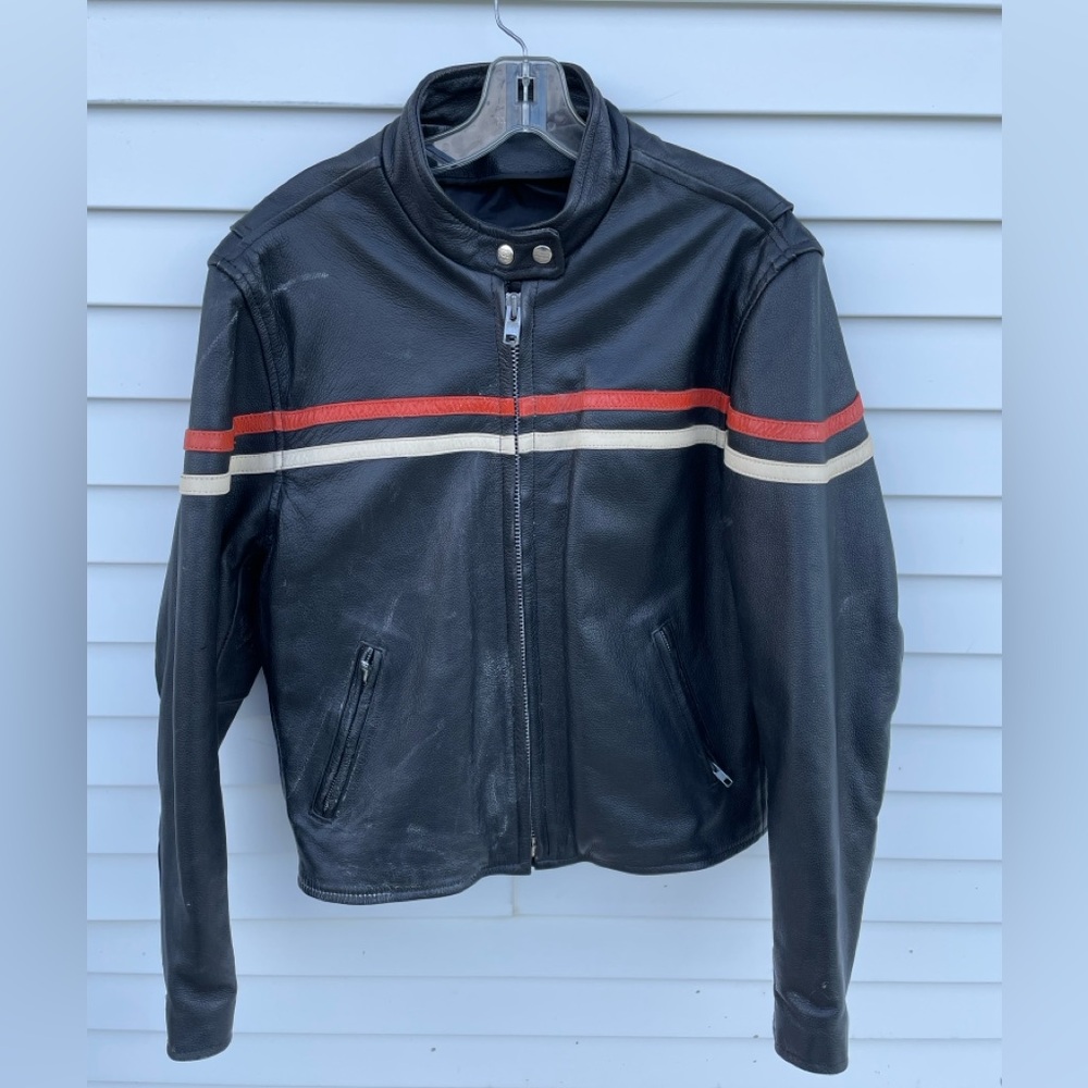 XL Interstate Leather genuine leather jacket - Fits Med-L … SOLD